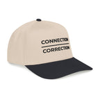 Connection over Correction Embroidered Snapback Cap