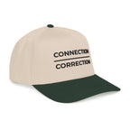 Connection over Correction Embroidered Snapback Cap
