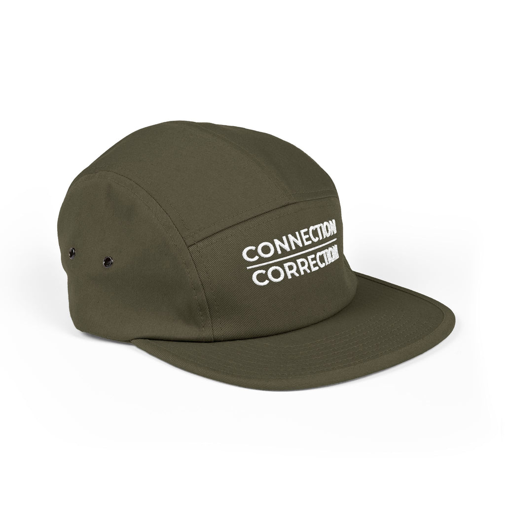 Connection Correction Embroidered 5-Panel Cap
