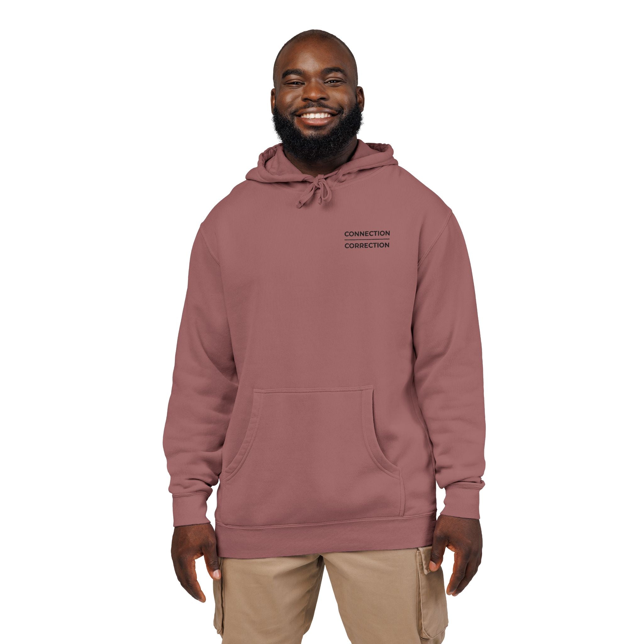 Embroidered Connection Over Correction Hoodie