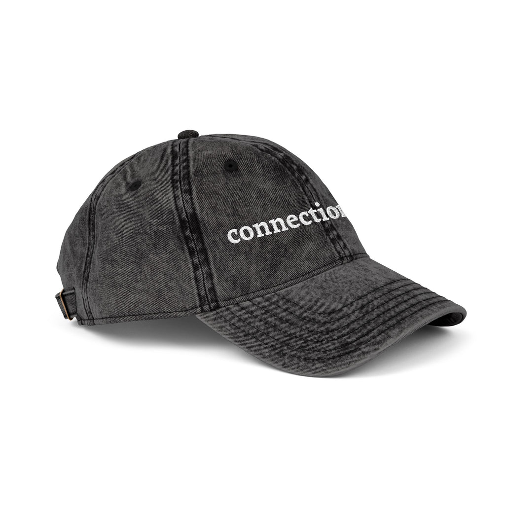 Embroidered Connection First Vintage Cap