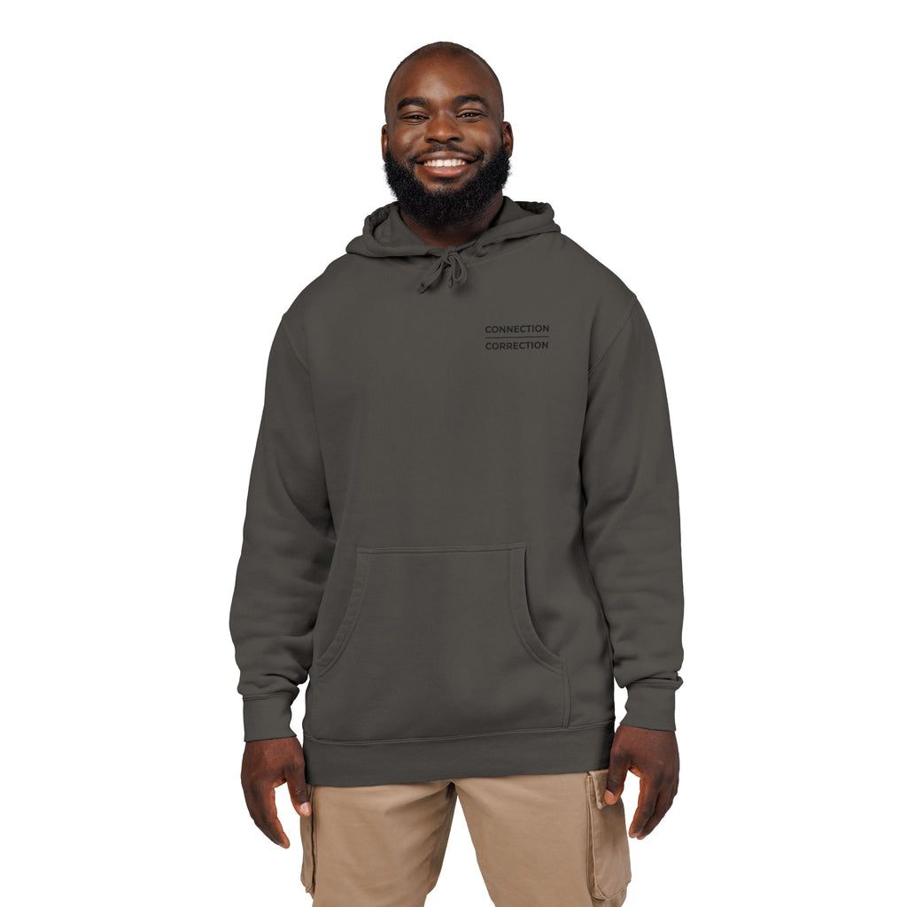 Embroidered Connection Over Correction Hoodie