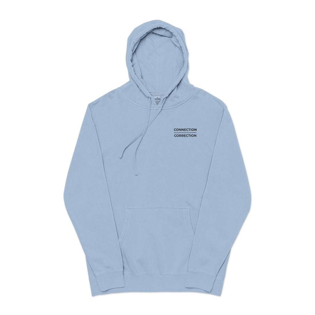 Embroidered Connection Over Correction Hoodie
