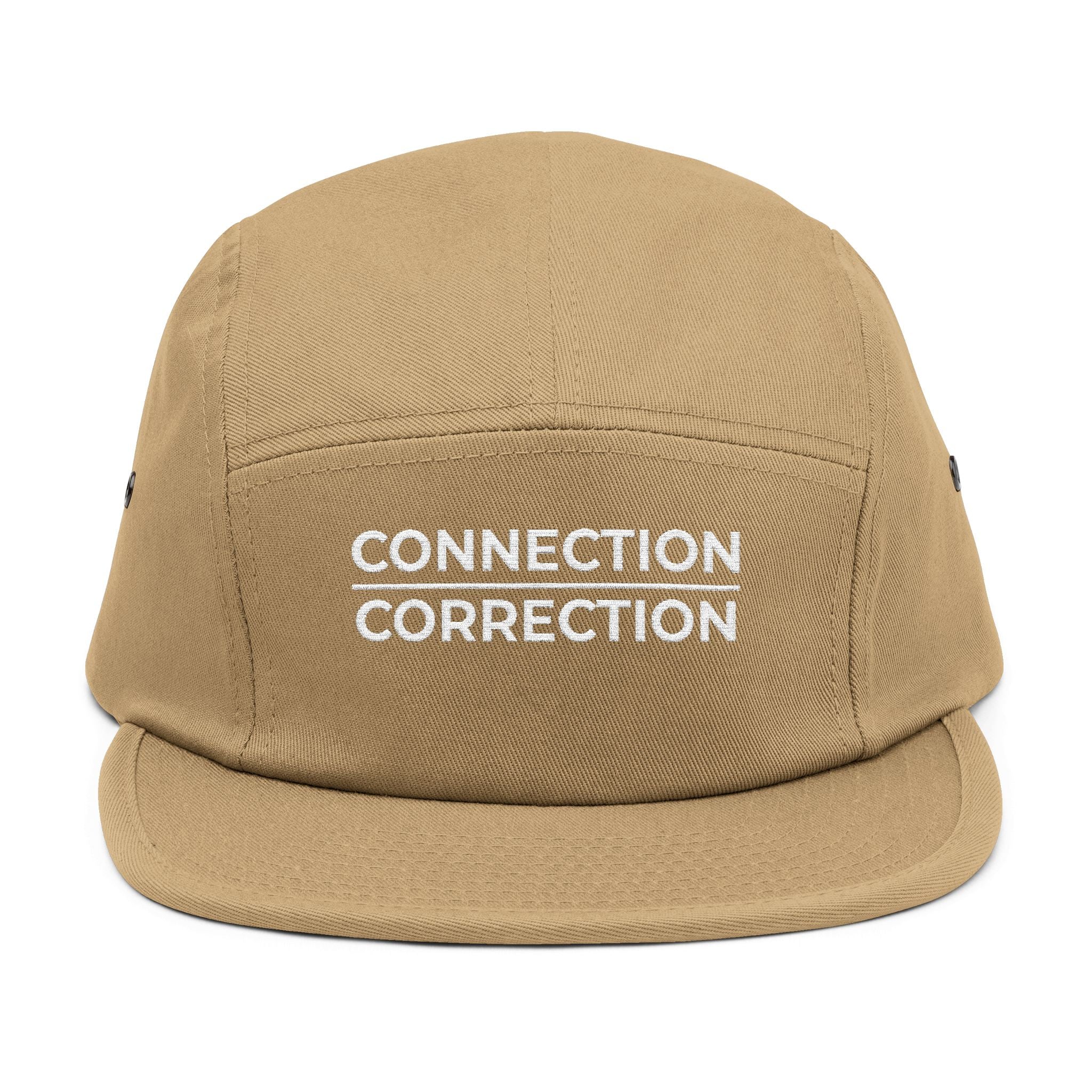 Connection Correction Embroidered 5-Panel Cap