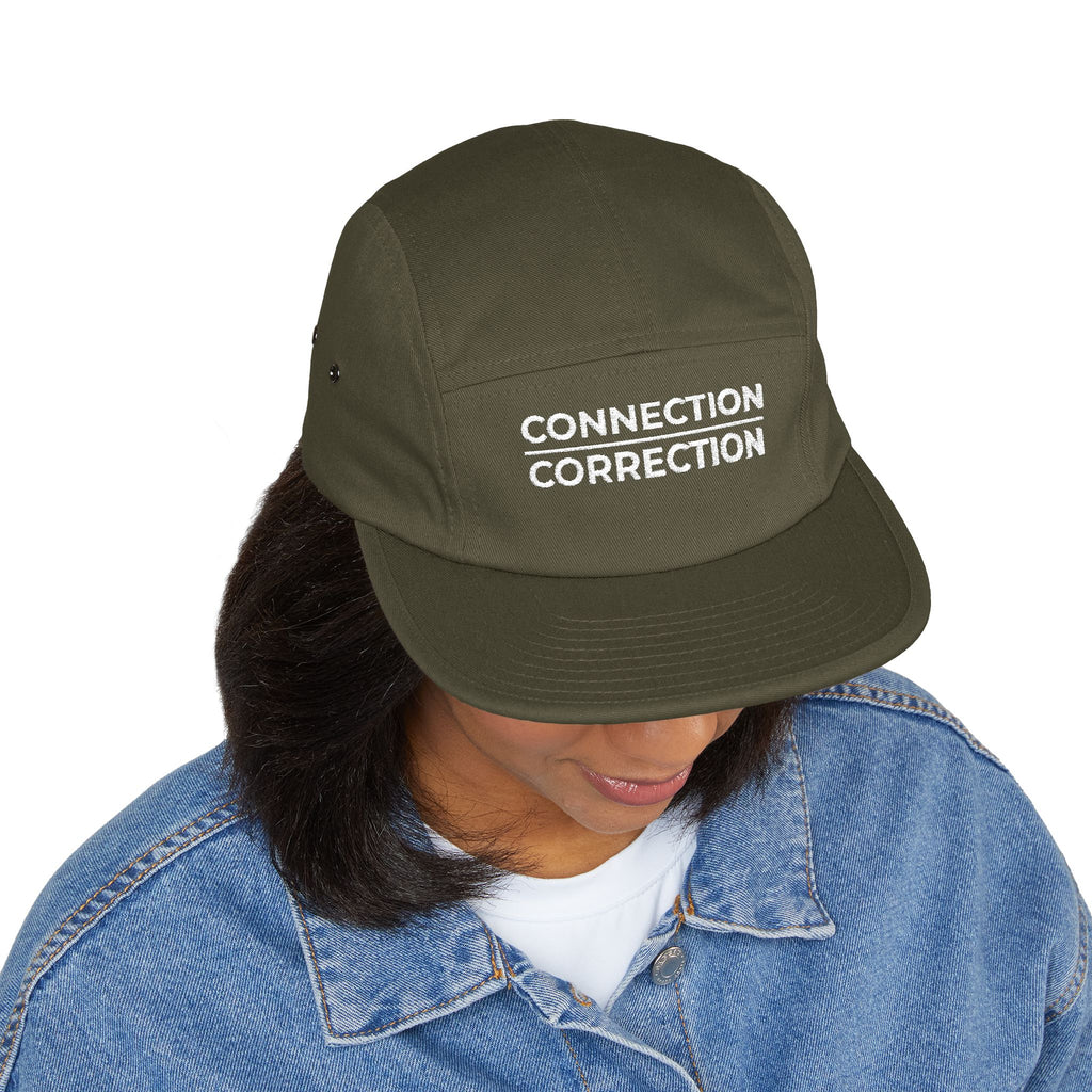 Connection Correction Embroidered 5-Panel Cap
