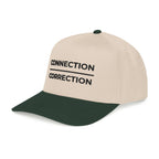 Connection over Correction Embroidered Snapback Cap