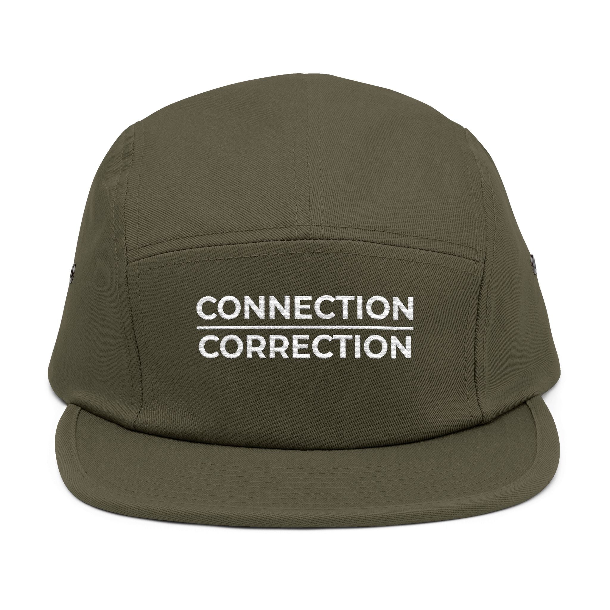 Connection Correction Embroidered 5-Panel Cap