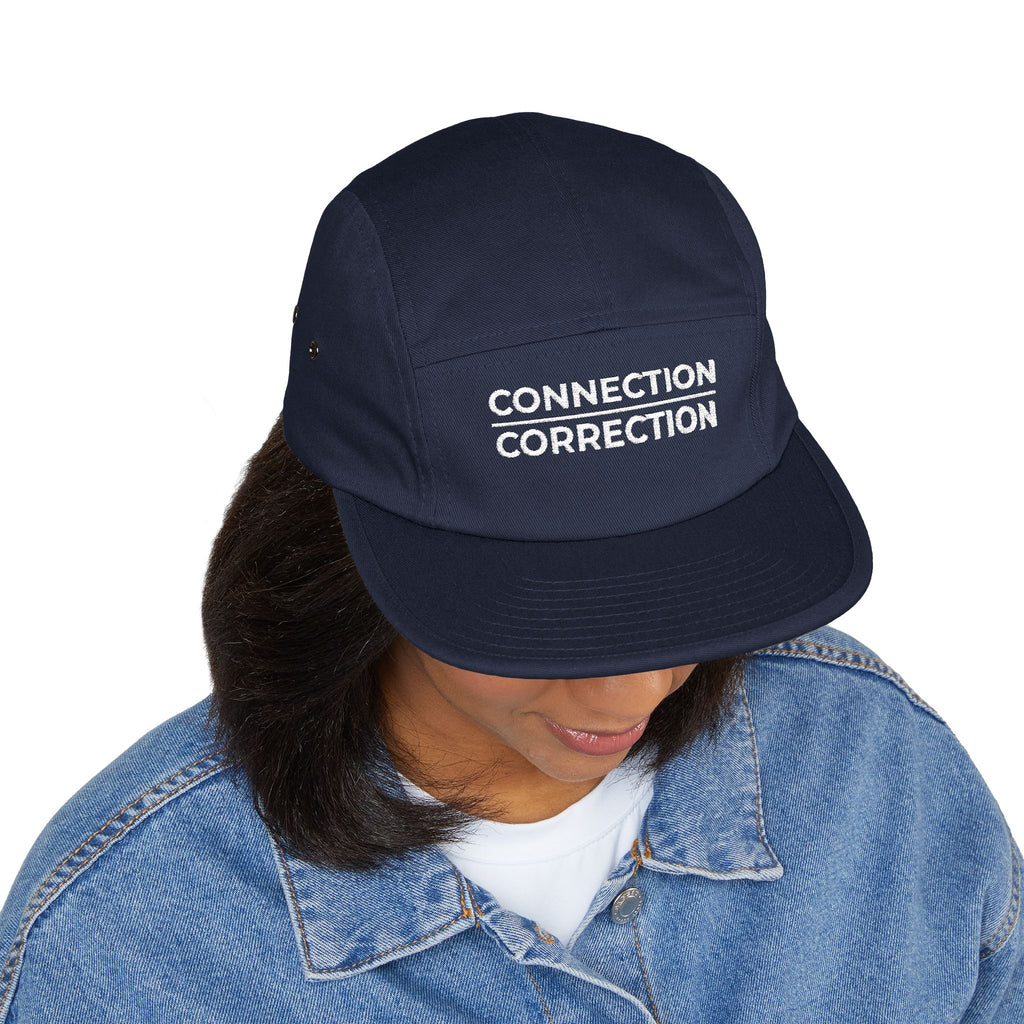 Connection Correction Embroidered 5-Panel Cap