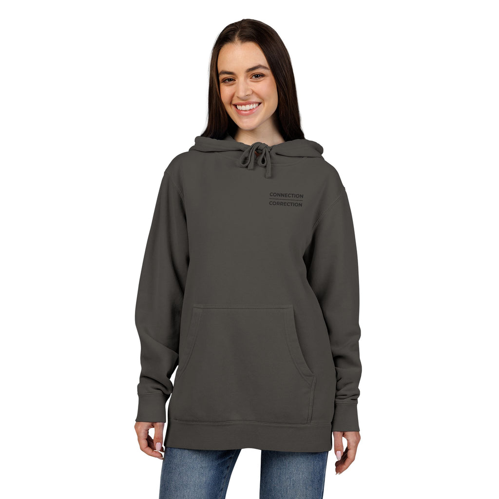 Embroidered Connection Over Correction Hoodie