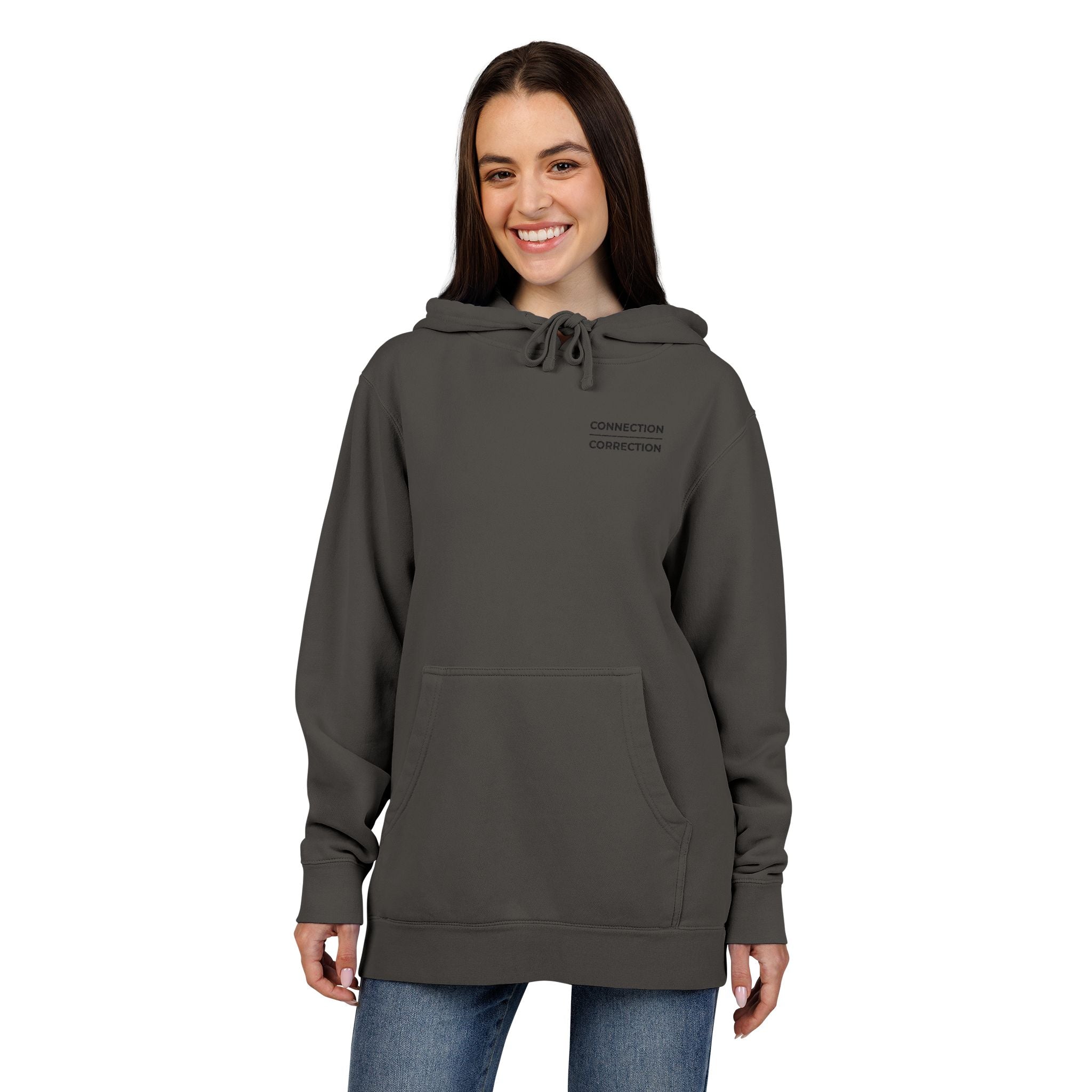 Embroidered Connection Over Correction Hoodie