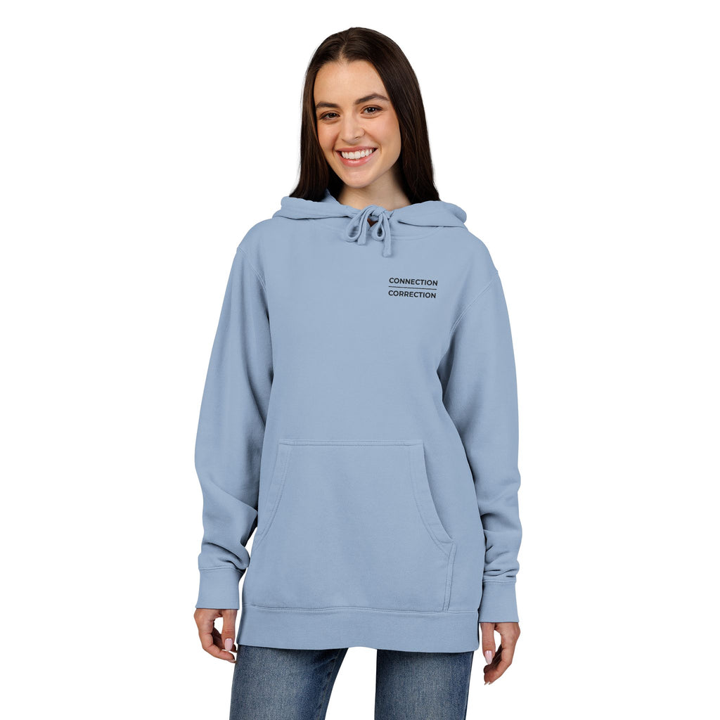 Embroidered Connection Over Correction Hoodie