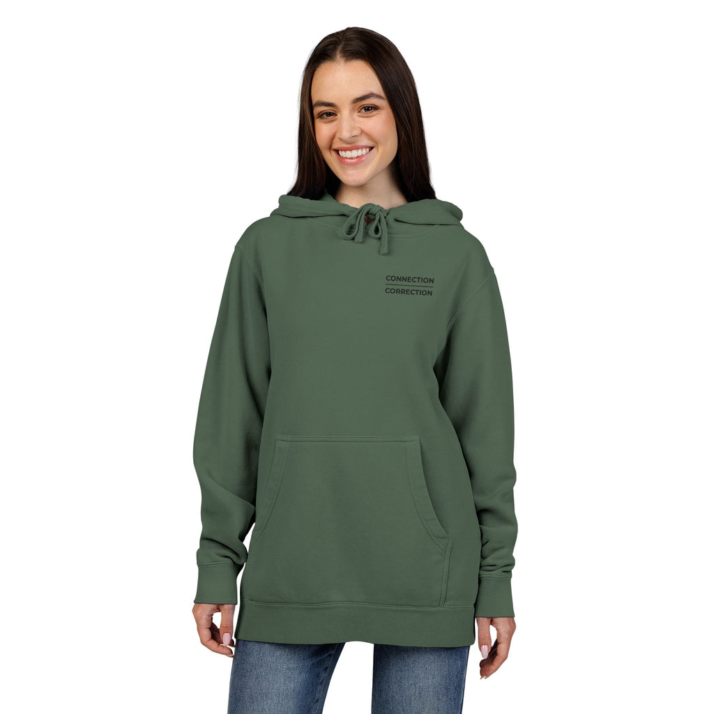 Embroidered Connection Over Correction Hoodie