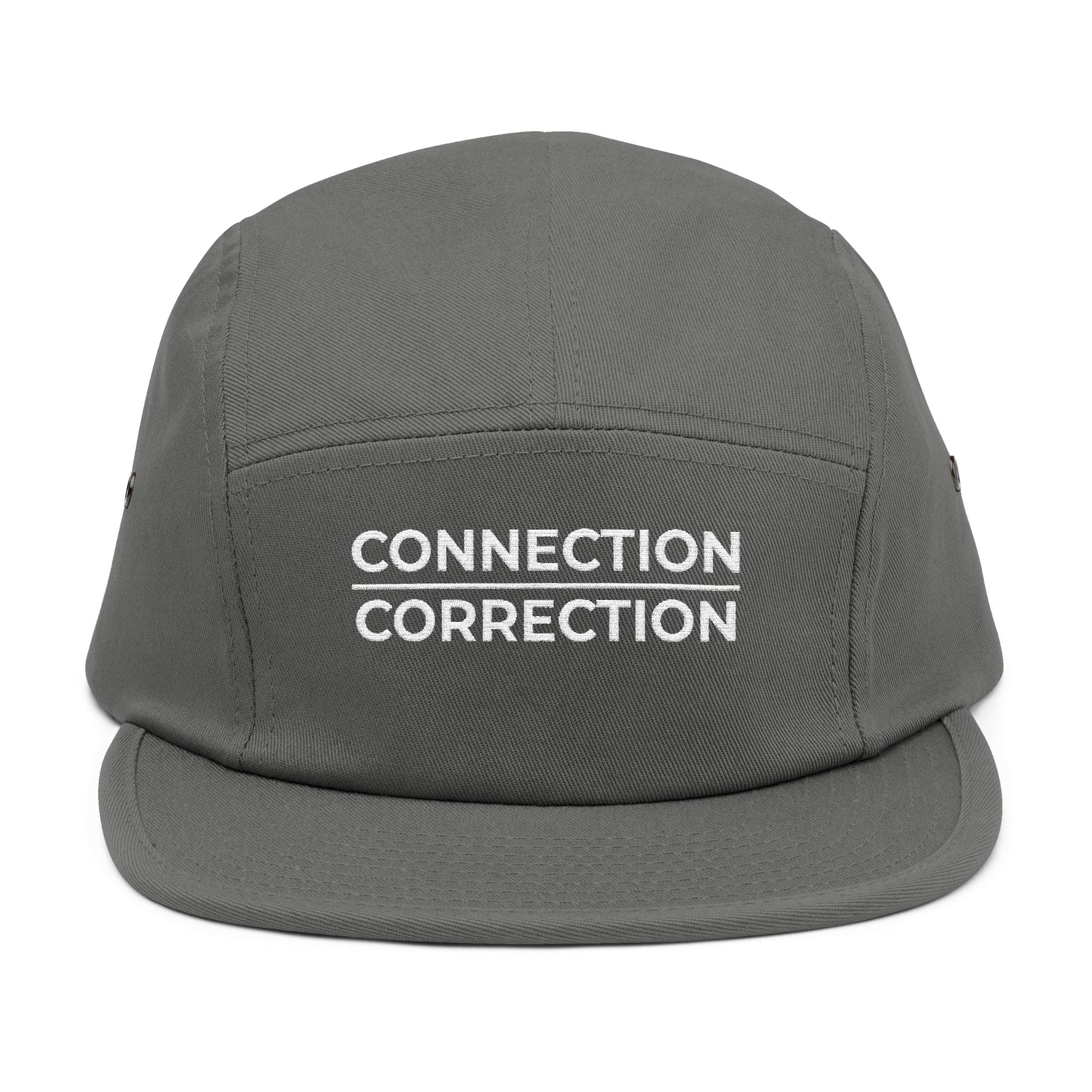 Connection Correction Embroidered 5-Panel Cap