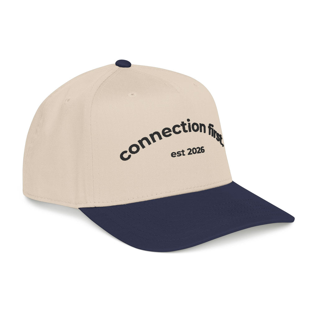Connect First Embroidered Snapback Cap