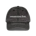 Embroidered Connection First Vintage Cap