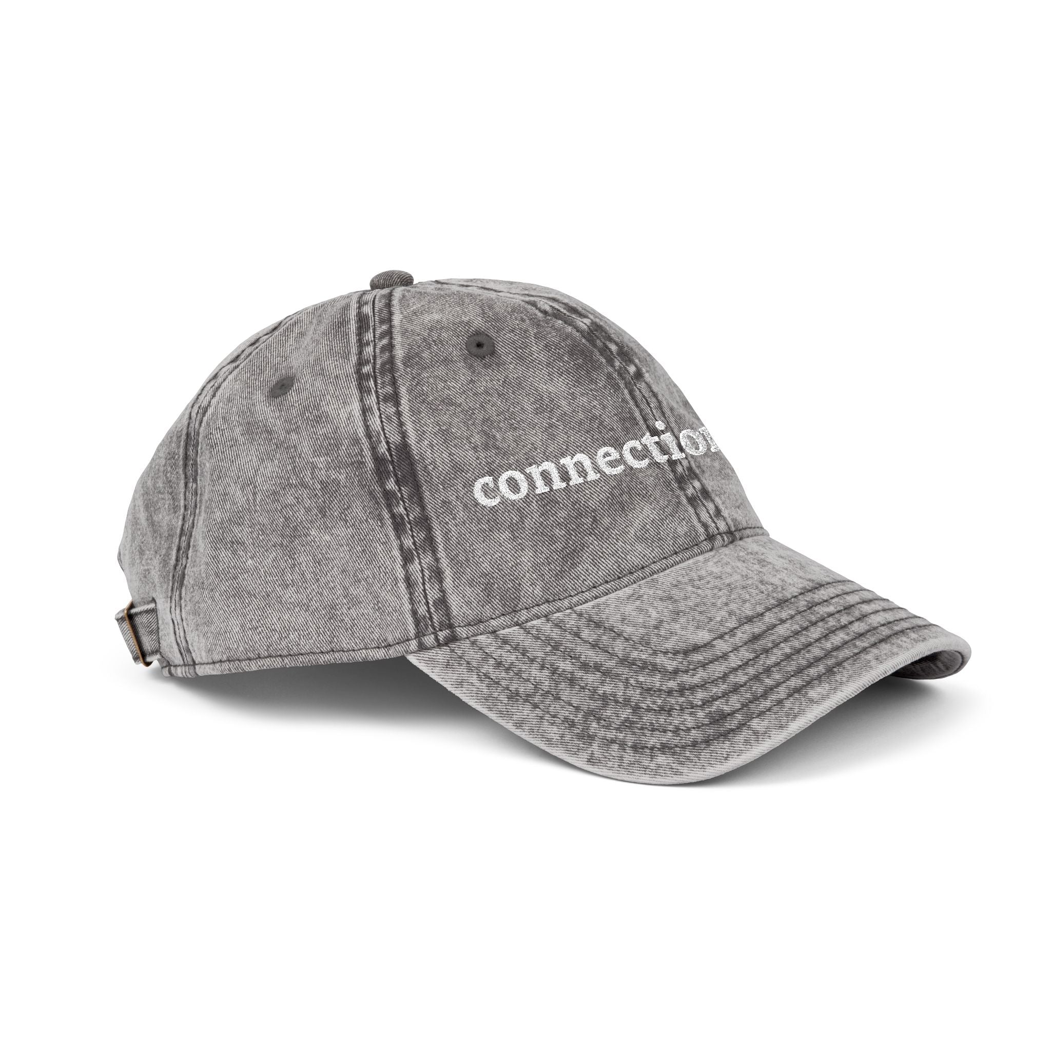 Embroidered Connection First Vintage Cap