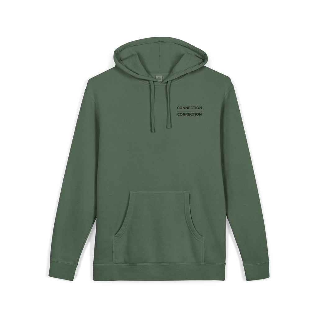 Embroidered Connection Over Correction Hoodie