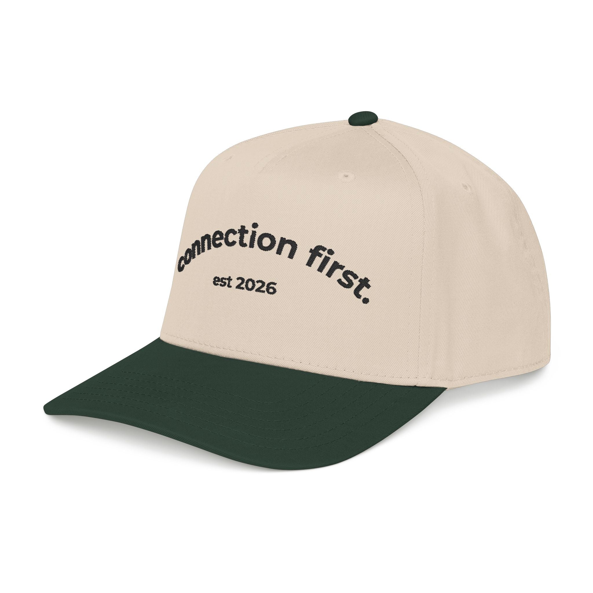 Connect First Embroidered Snapback Cap