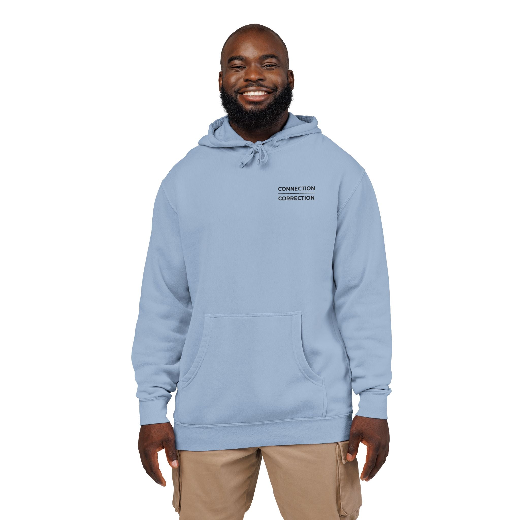Embroidered Connection Over Correction Hoodie