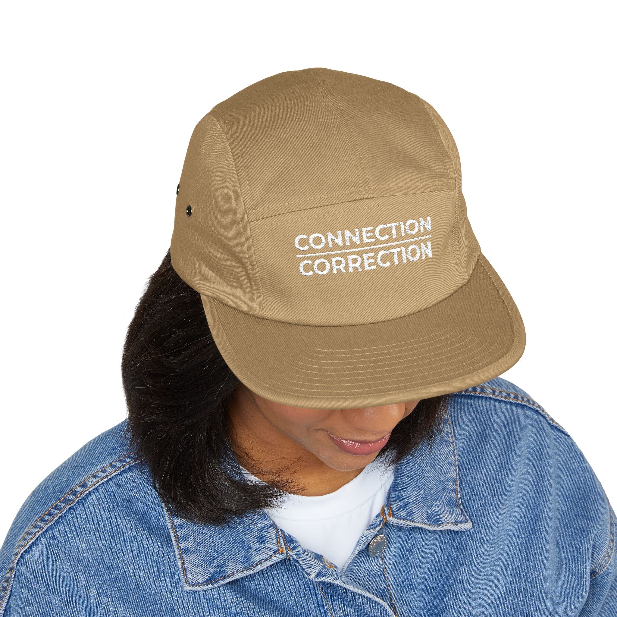 Connection Correction Embroidered 5-Panel Cap