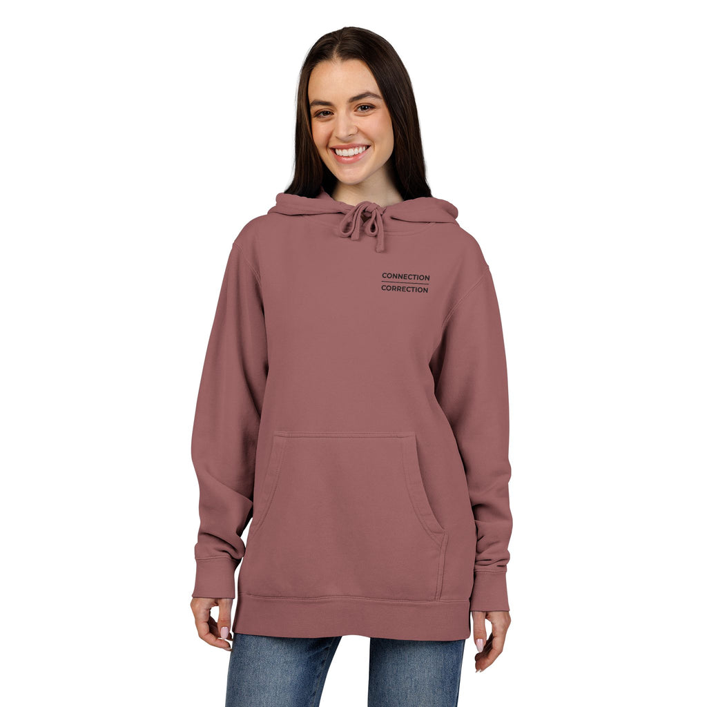 Embroidered Connection Over Correction Hoodie