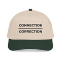 Connection over Correction Embroidered Snapback Cap