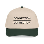 Connection over Correction Embroidered Snapback Cap