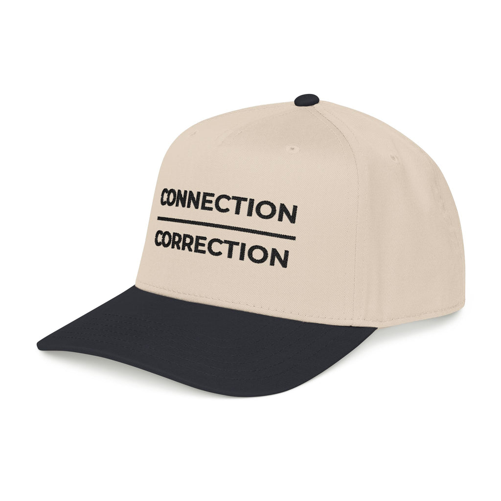 Connection over Correction Embroidered Snapback Cap