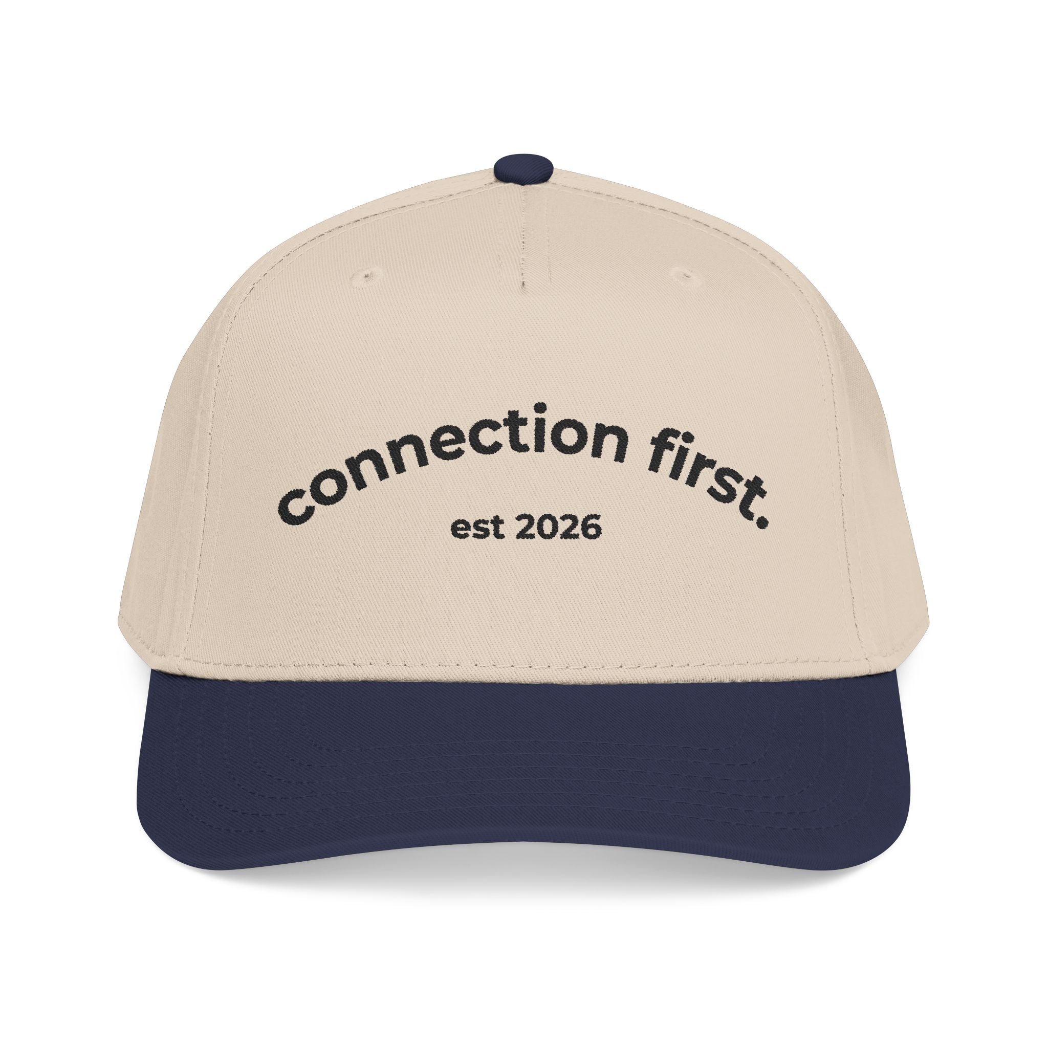 Connect First Embroidered Snapback Cap