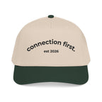 Connect First Embroidered Snapback Cap