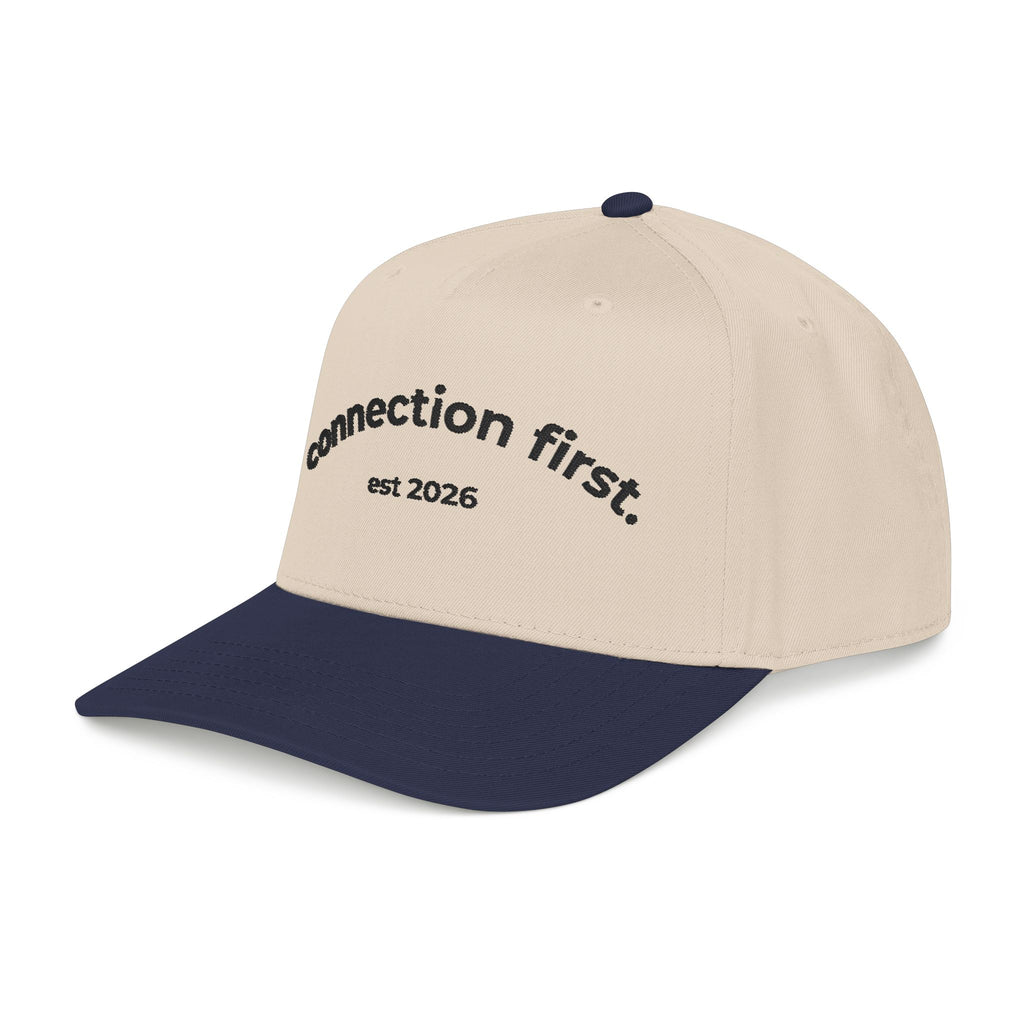Connect First Embroidered Snapback Cap