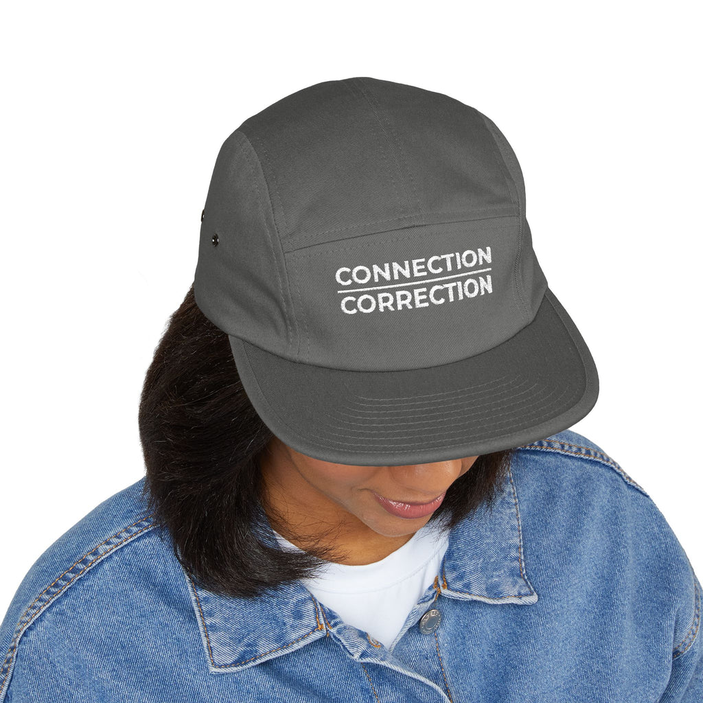 Connection Correction Embroidered 5-Panel Cap