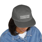 Connection Correction Embroidered 5-Panel Cap