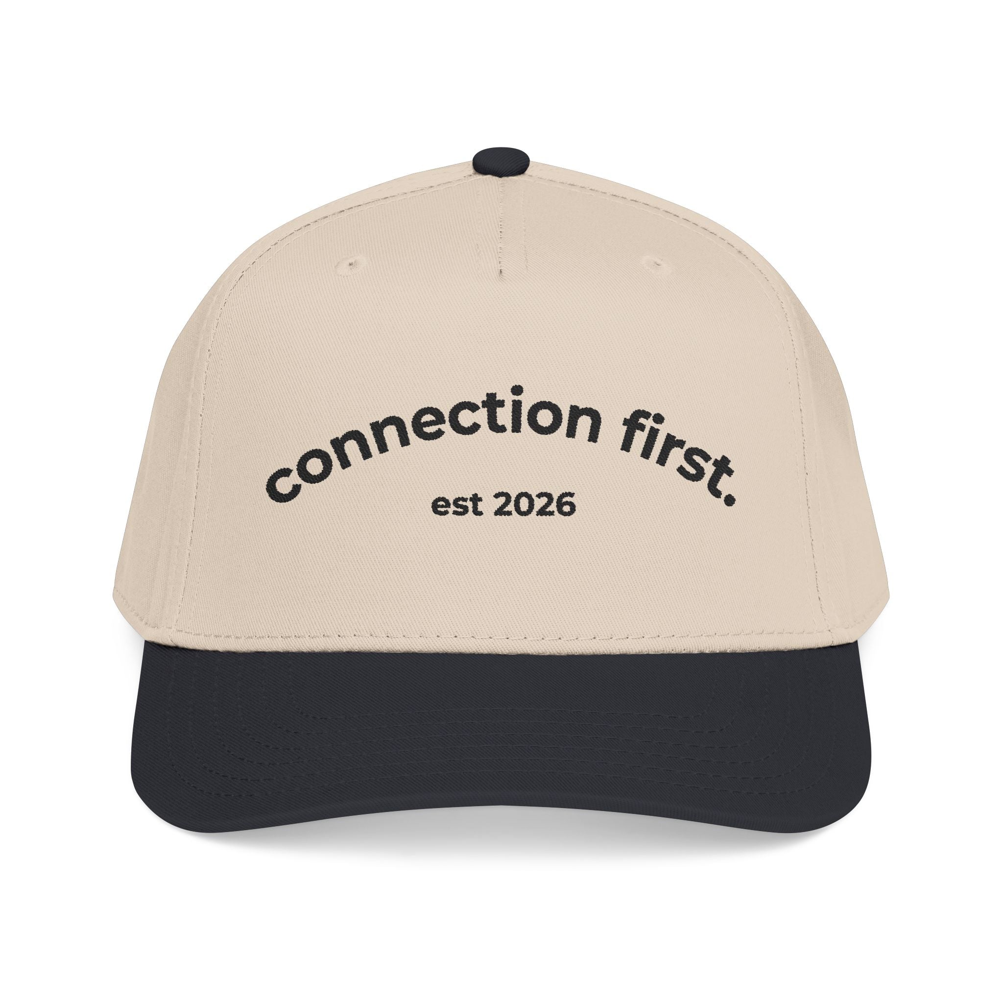 Connect First Embroidered Snapback Cap