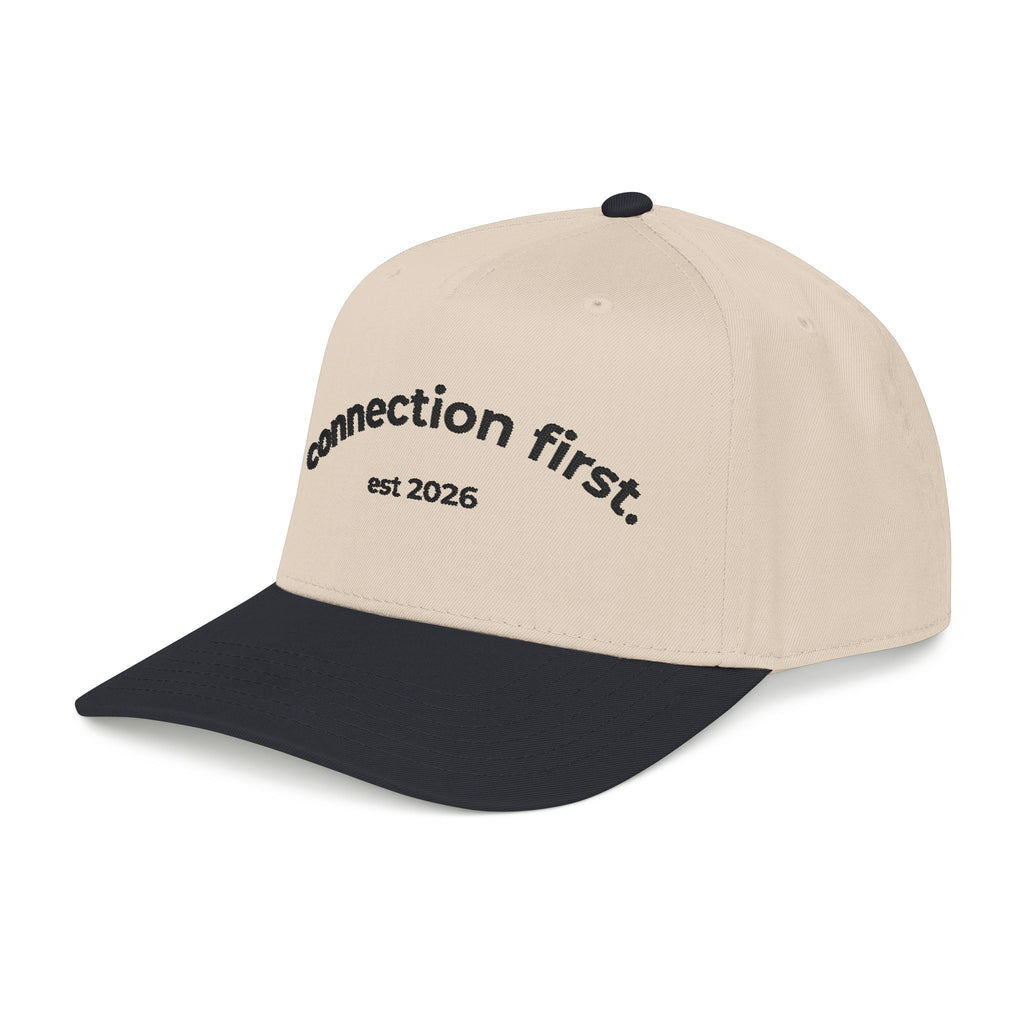 Connect First Embroidered Snapback Cap
